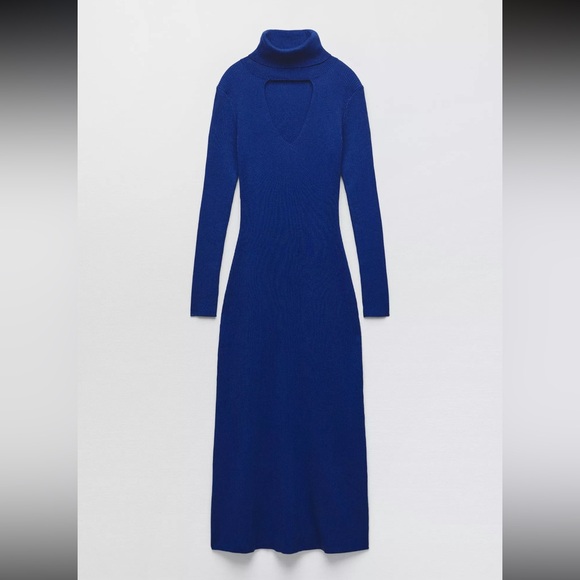 Zara Dresses & Skirts - Zara Royal Blue Long Sleeve Dress